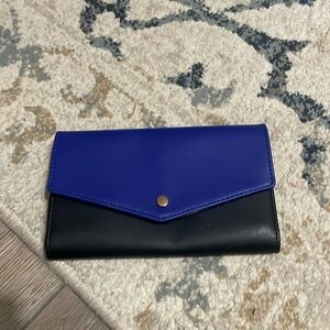 COPY - Small Blue/Black clutch wallet.